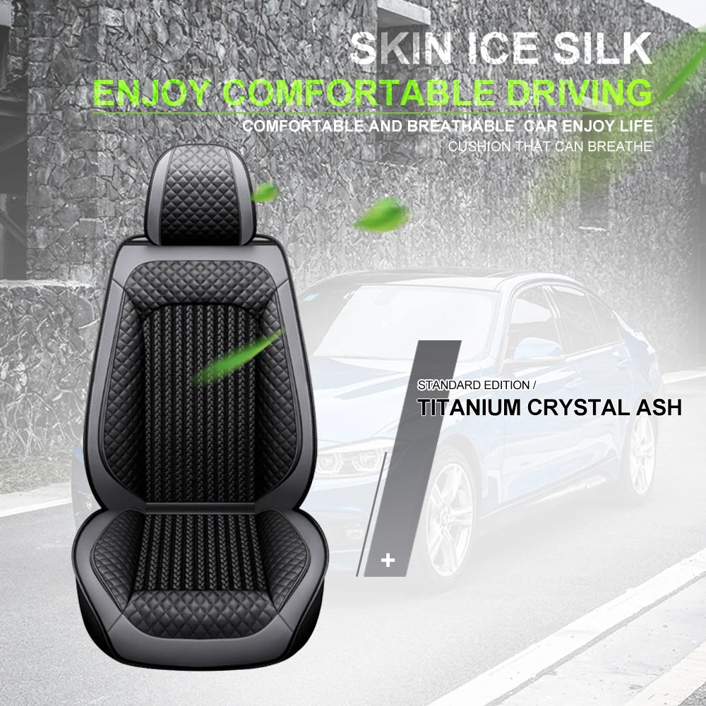 NONECN Car Seat Covers Full Set Universal Front Split Rear Bench