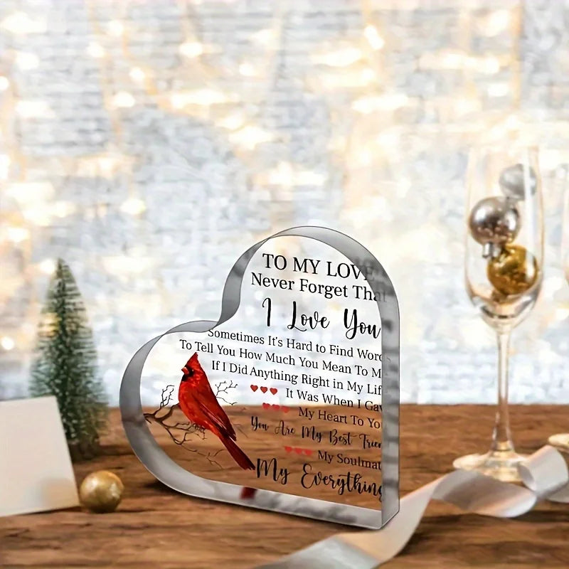 To My Love Acrylic Gift For Her Romantic Keepsake Anniversary