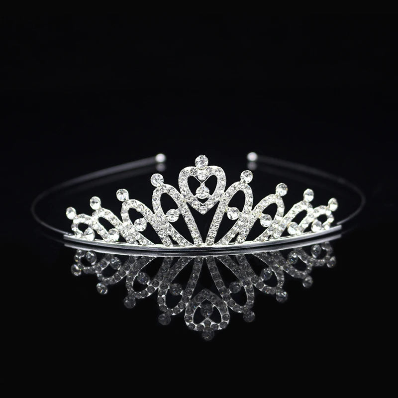 Crystal Princess Tiara Headband Bridal Wedding Party Hair Accessory