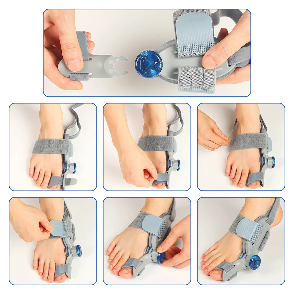Hailicare Adjustable Bunion Corrector And Toe Separator For Hallux Valgus