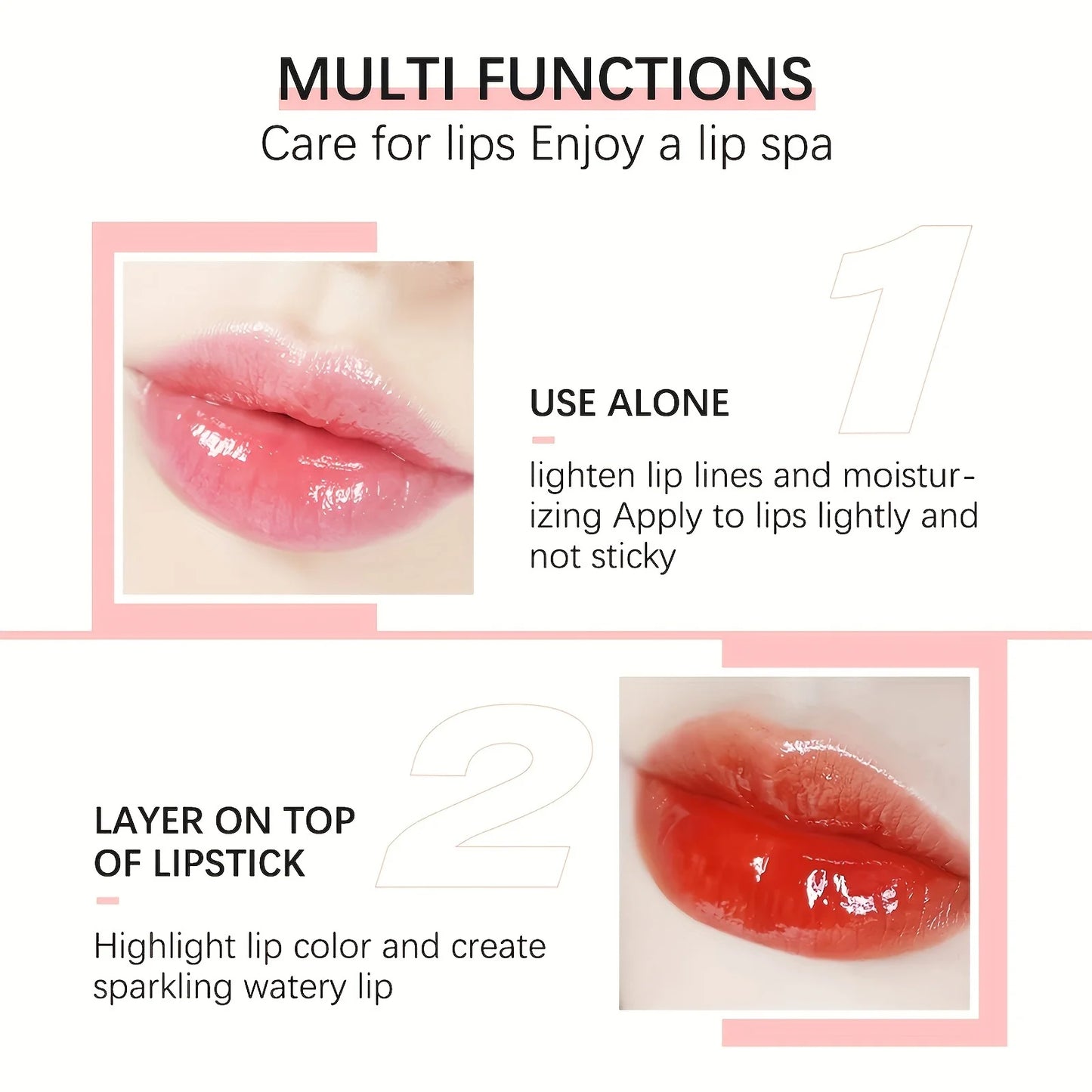 Hydrating Lip Glow Oil for Dry Lips Moisturizing Lip Care