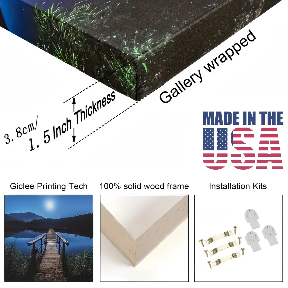 Abstract Floral Tree Canvas Art In Boho Style Texture