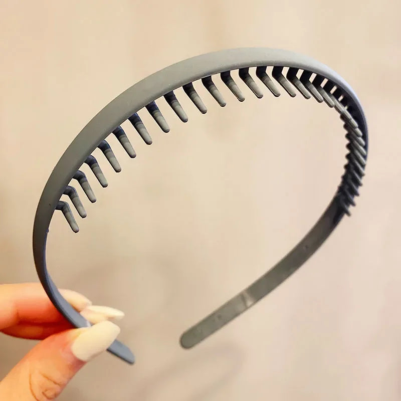 PjNewesting Women Matte Toothed Hairband Headband Hair Accessory