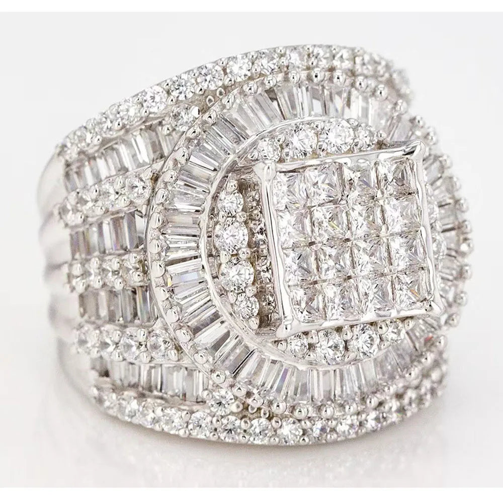 925 Sterling Silver Zircon Ring For Women