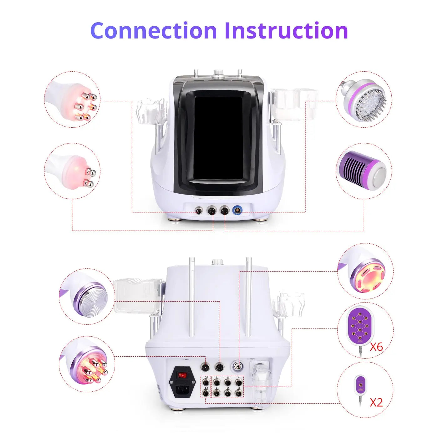MYCHWAY Cavitation 40K Machine for Skin Tightening and Facial Stimulation