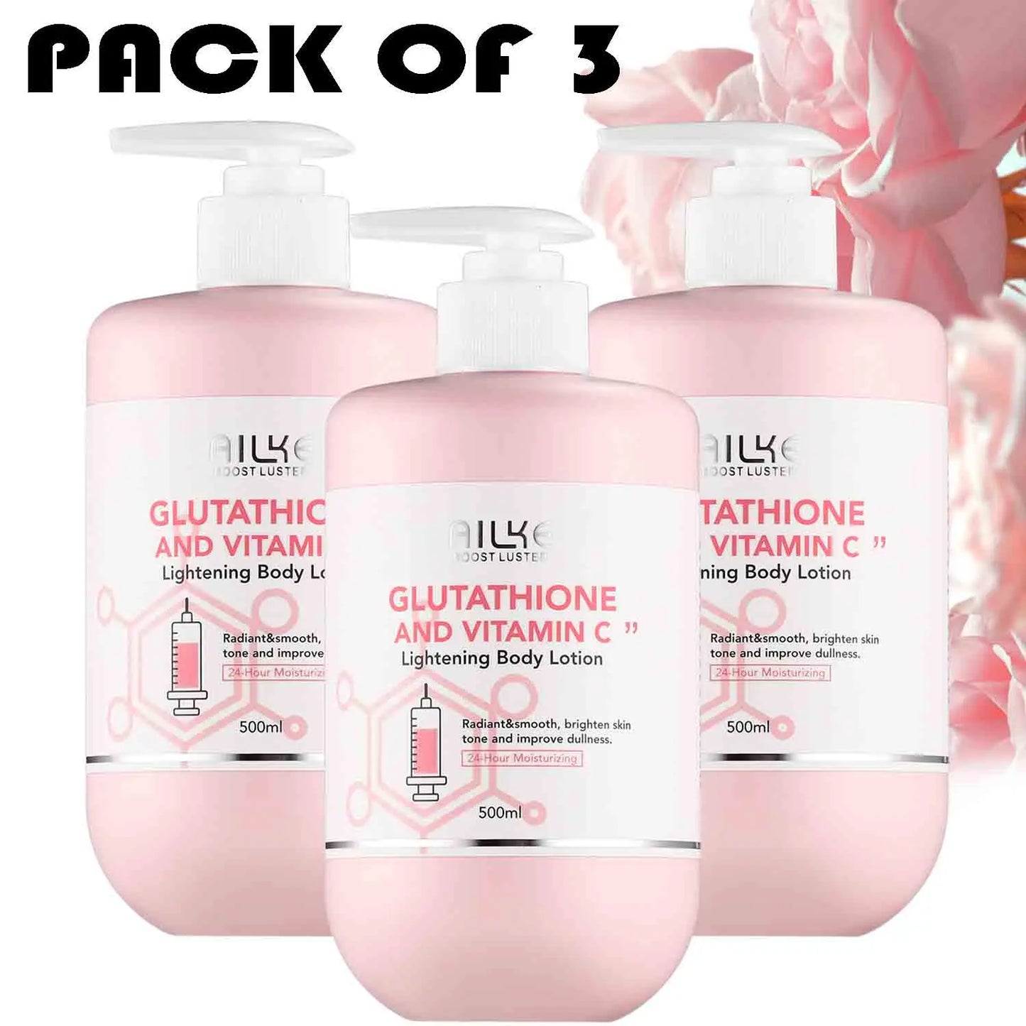 AILKE Whitening Skin Care Set With Glutathione Vitamin C Brightening