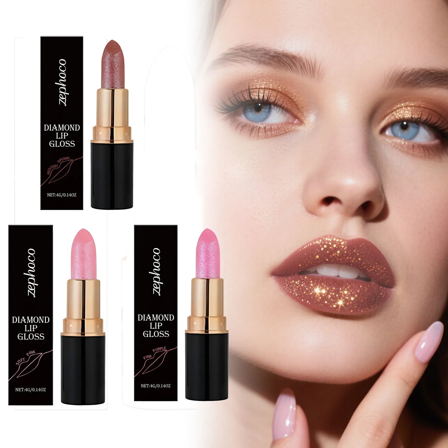 4g Multi Color Lip Stick Easy Coloring Lasting Enhance Gloss Booster Smoothing Plumpinp Hydrating Non-sticky Shiny Lip Gloss