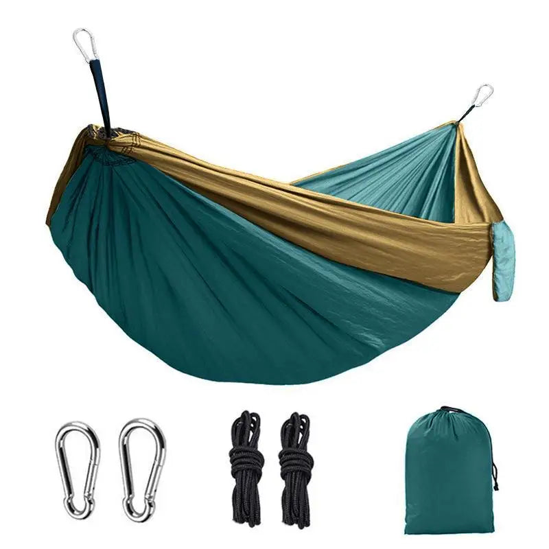 Ultralight Portable Hammock With Steel Clips And Tree Straps