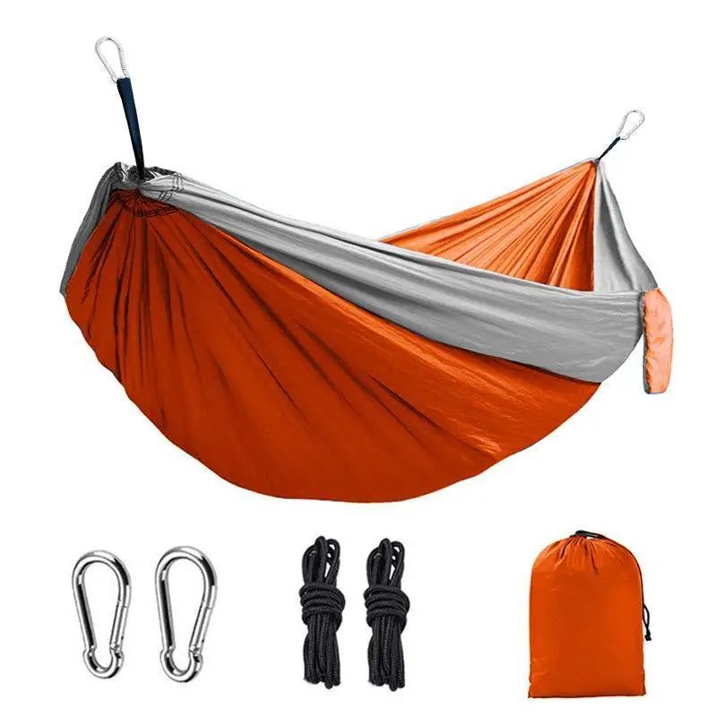 Ultralight Portable Hammock With Steel Clips And Tree Straps