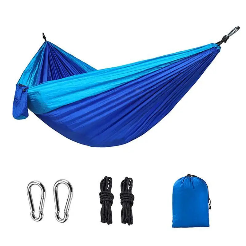 Ultralight Portable Hammock With Steel Clips And Tree Straps