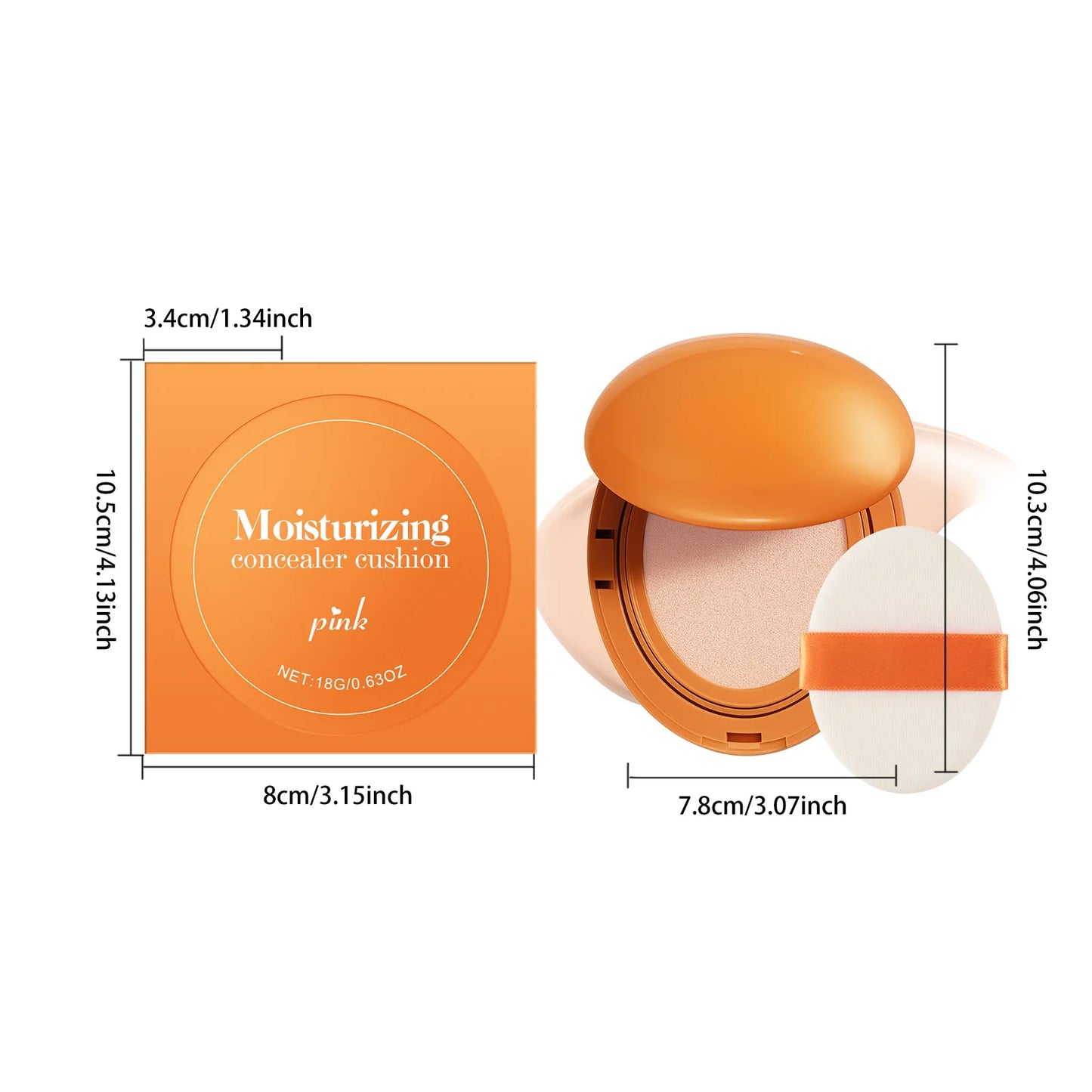 Face Moisturizing Air Cushion Cream Deep Hydrating High Concealer Lasting Makeup Sweatproof Non-greasy Concealer Cushion Cream