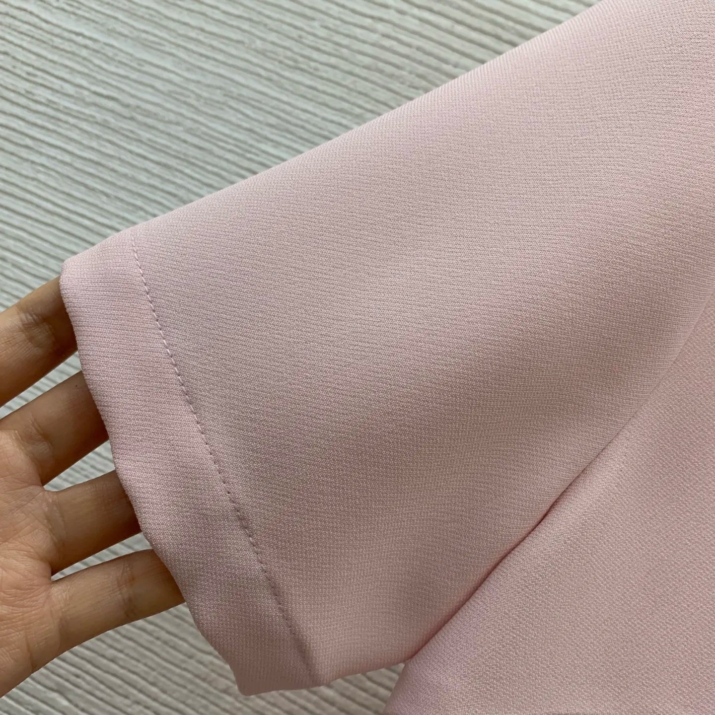 Women's new fashionable color blocking splicing metal accessories butterfly bow slim fit round neck short sleeved dress