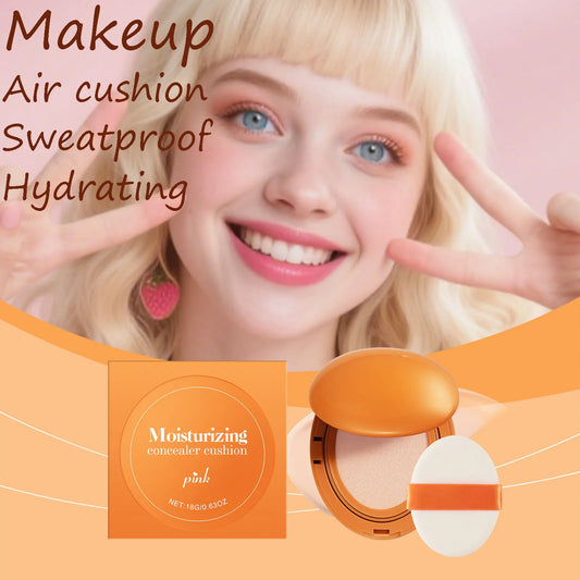 Face Moisturizing Air Cushion Cream Deep Hydrating High Concealer Lasting Makeup Sweatproof Non-greasy Concealer Cushion Cream
