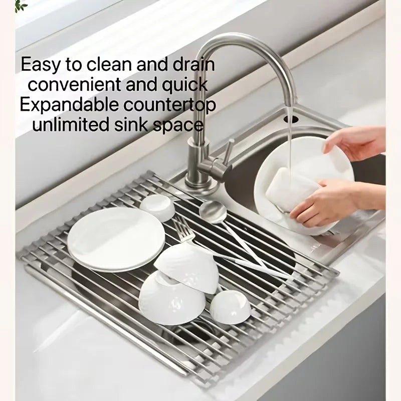 Dish Drain Storage Storage Pack Dish Drying Racks Iron Kitchen Utensils Storage With Spout Drain Basket Kitchen Accessories