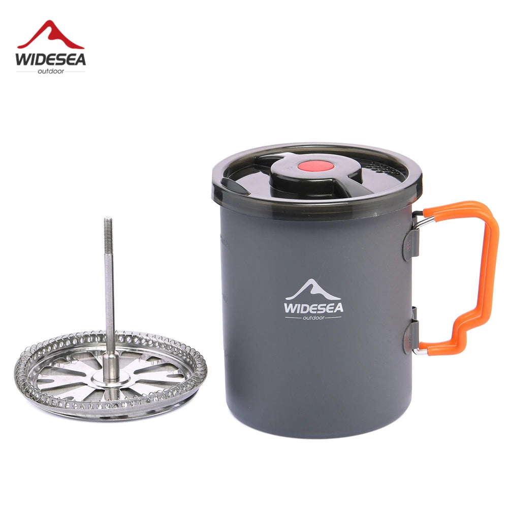 Widesea Camping Coffee Pot French Press Aluminum Alloy