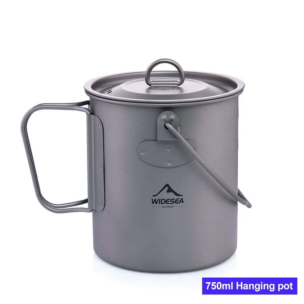 Widesea Classic Titanium Camping Mug For Outdoor Travel And Hiking