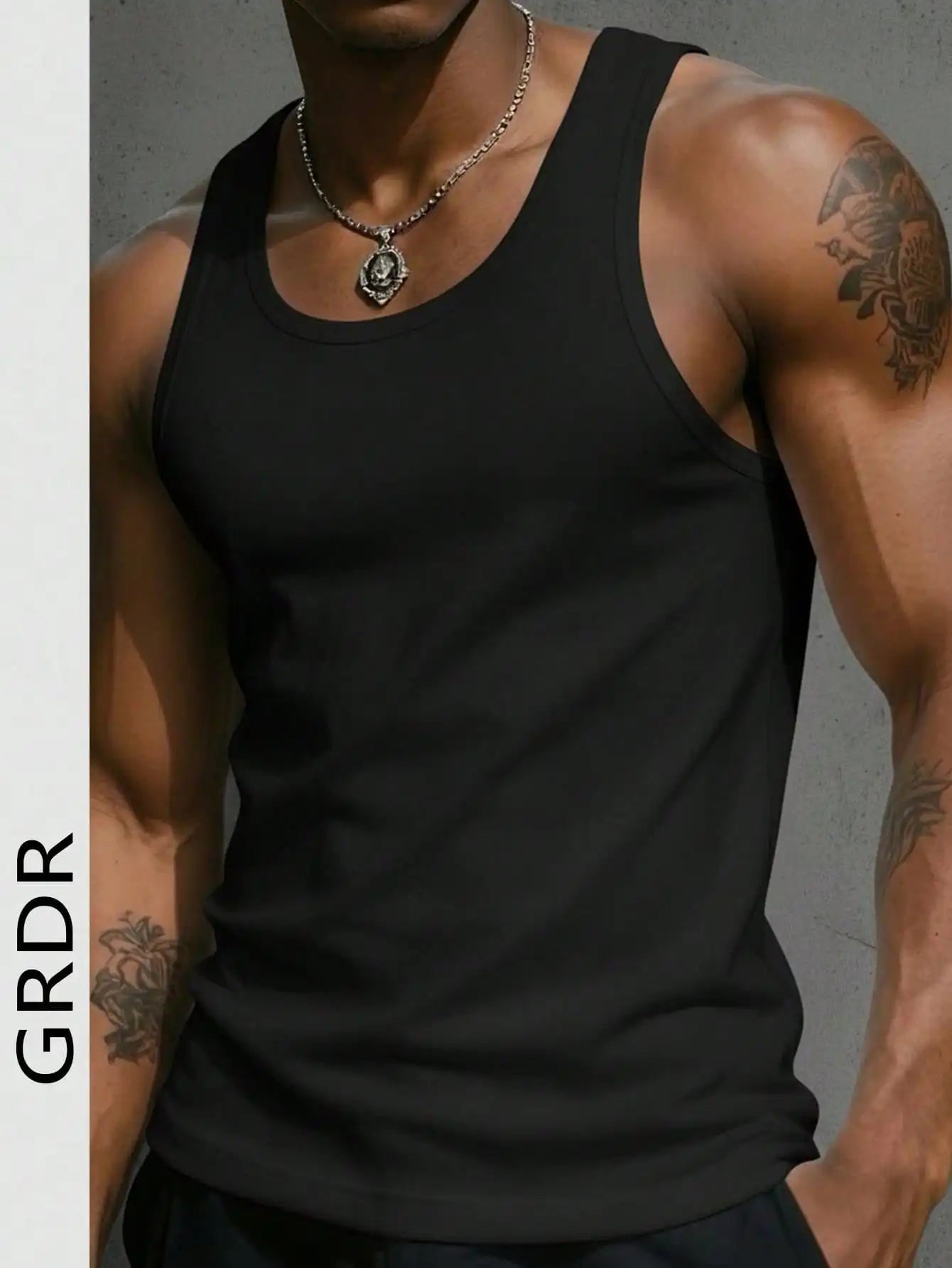 Men's Tank Top U-Neck Sleeveless Slim Fit For Gym Workouts