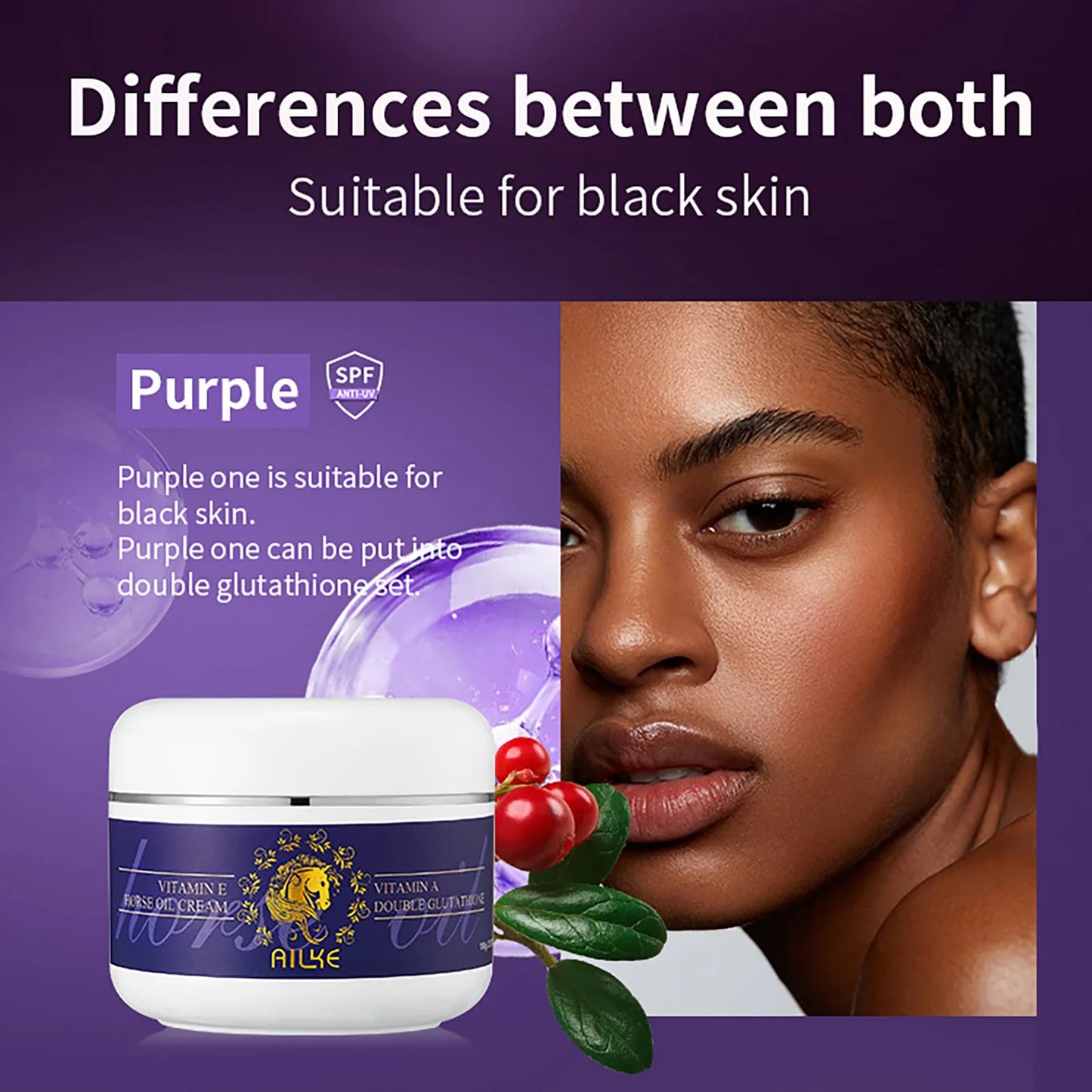 AILKE Nourishing Brightening Cream, For Body And Face Use, With Vitamin A And Glutathione, Repair Cracked Skin,100ML/3.5oz