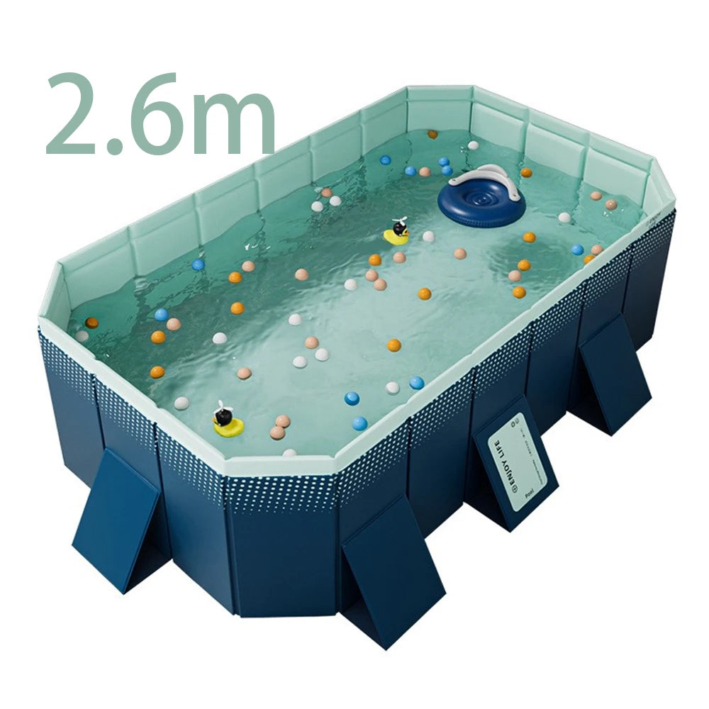Foldable Outdoor Pool for Garden and Family Use NonInflatable