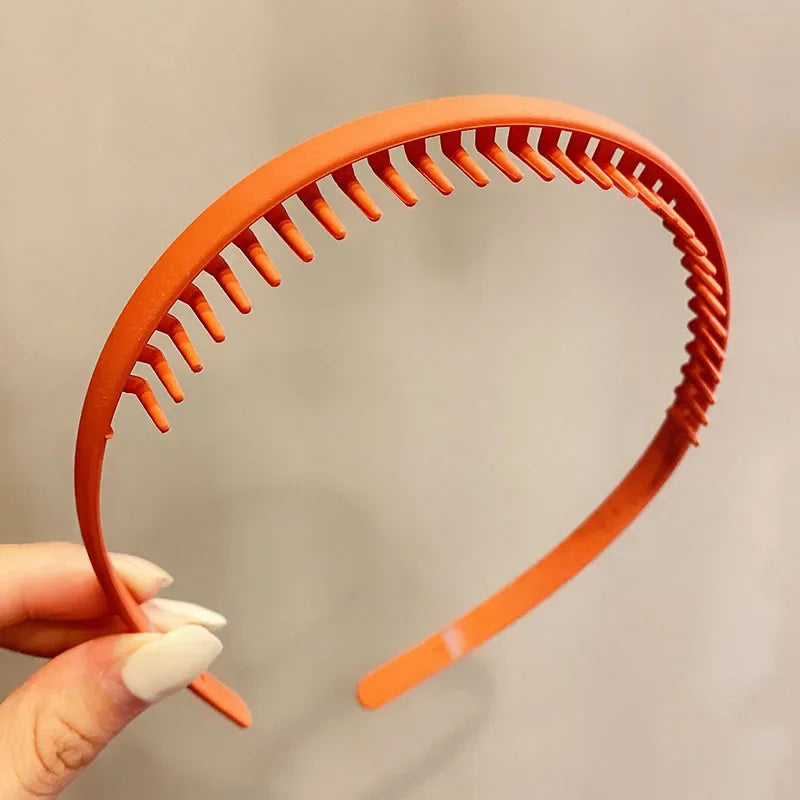 PjNewesting Women Matte Toothed Hairband Headband Hair Accessory