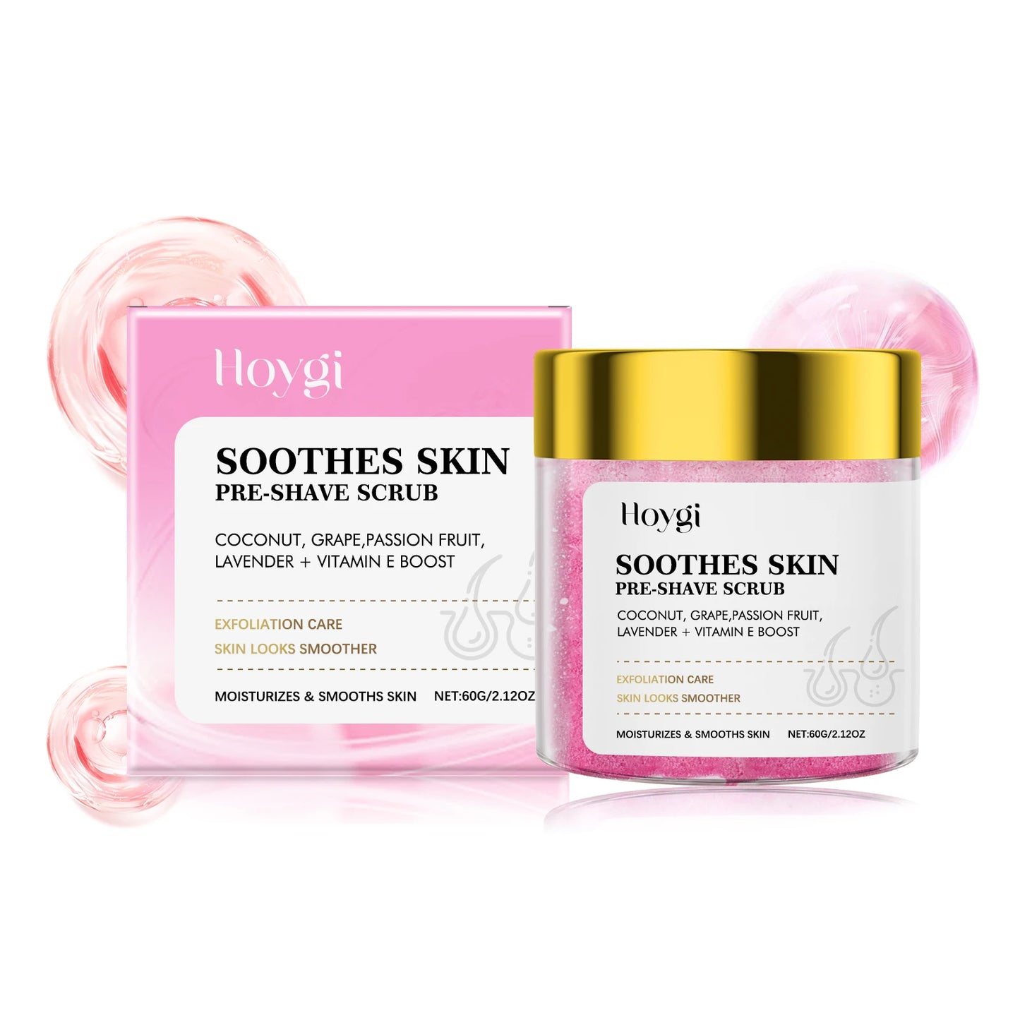 Hoygi Sensitive Skin Shaving Cream With After Shave Oil