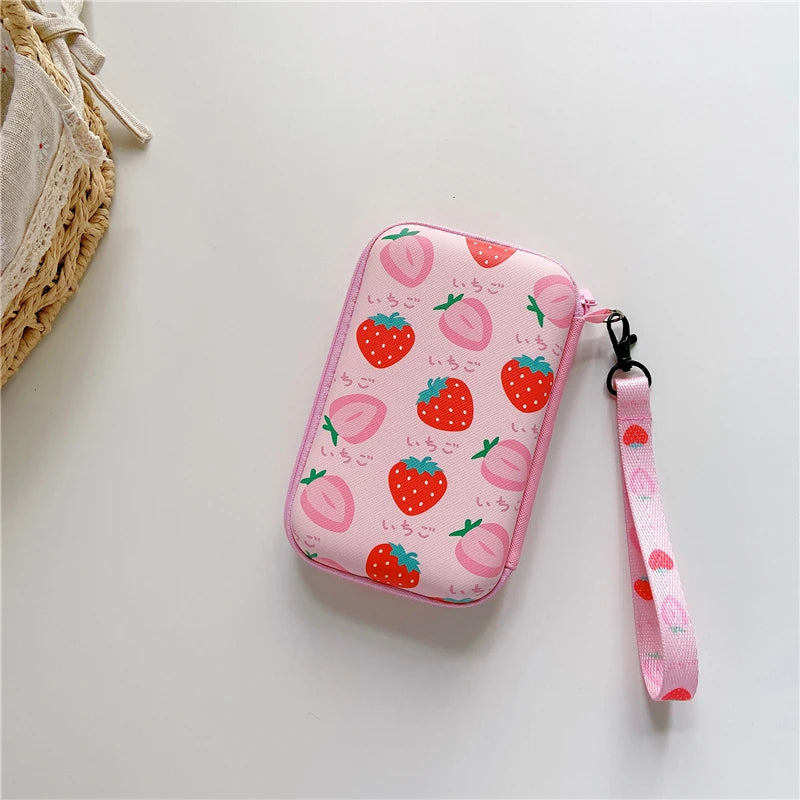 Lanyards Storage Bag Case For R36S R36H RG35XX H R36 Ultra K36 Video Game Console Handbag Pouch Protective Cover Box Accessories