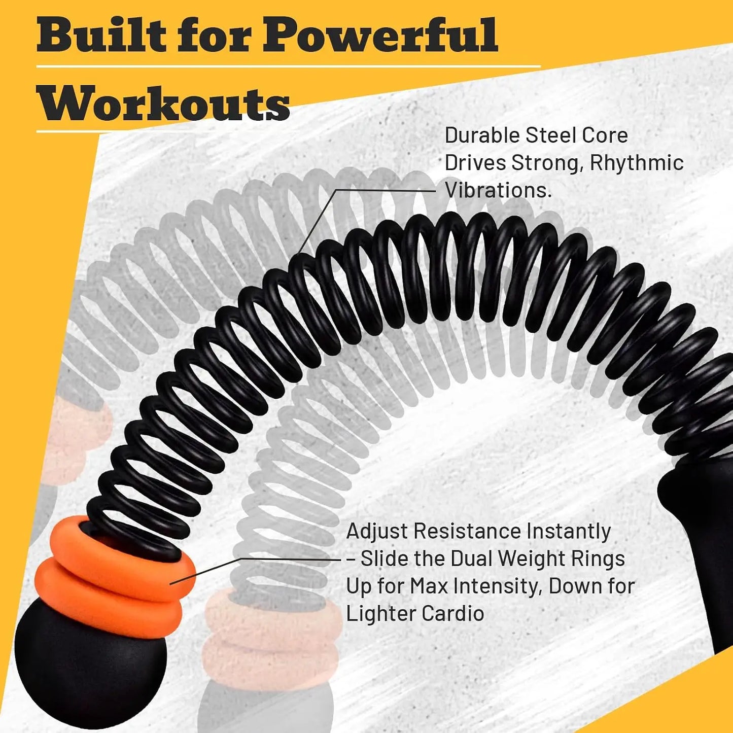 Ropeless Battle Rope With Adjustable Weights For Home Gym