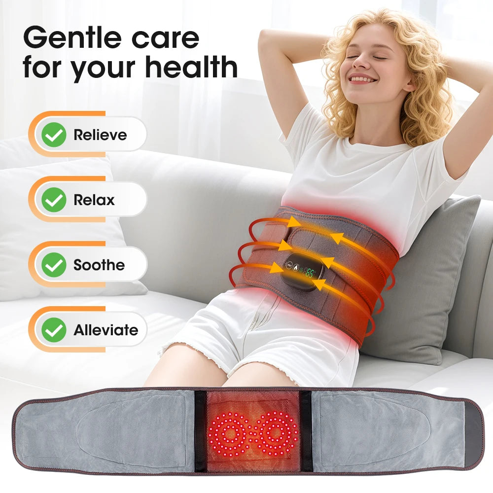 Moajaza Wireless Heating Waist Massager Lumbar Back Support