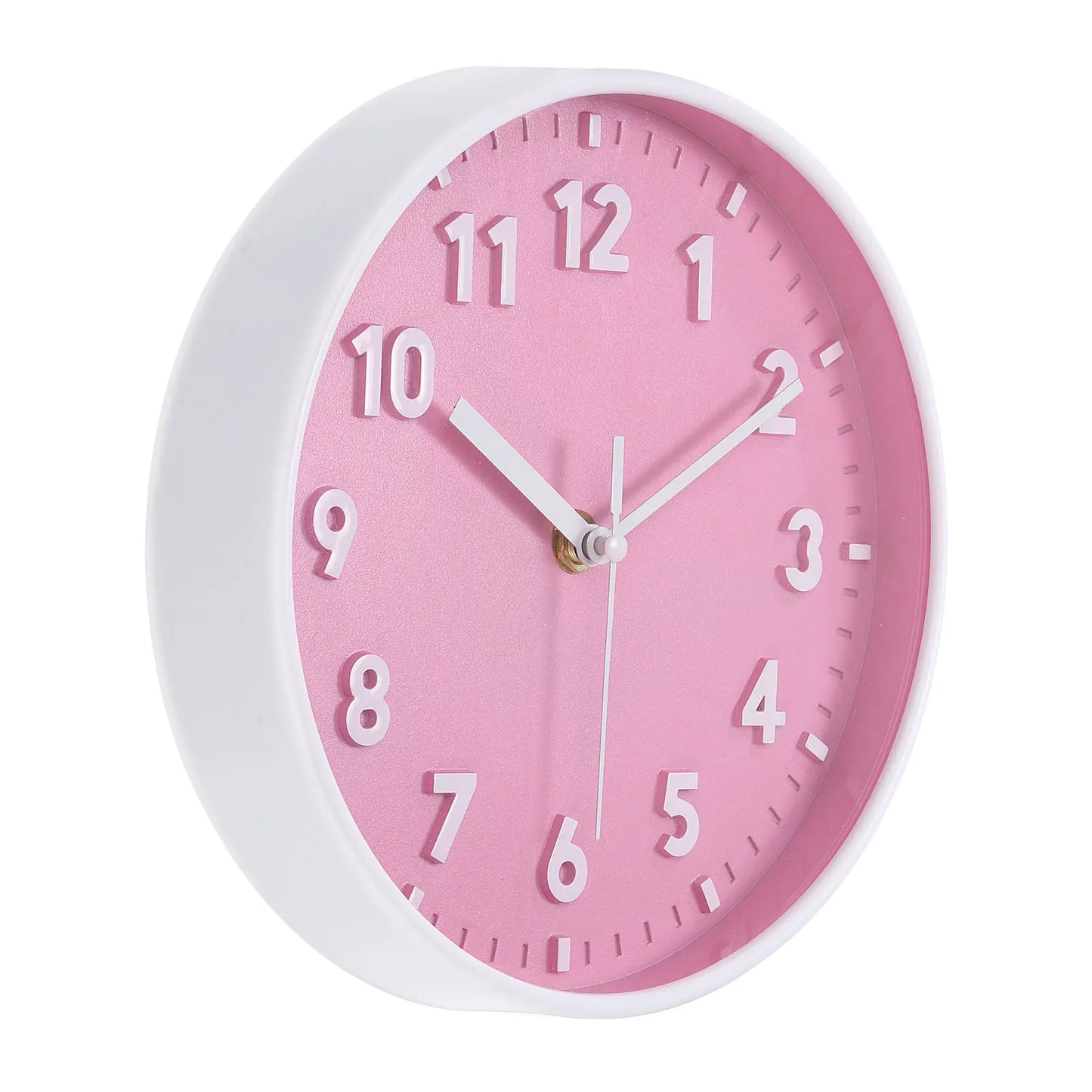 UXCELL Round Wall Clock Quartz Battery Operated Silent Non Ticking