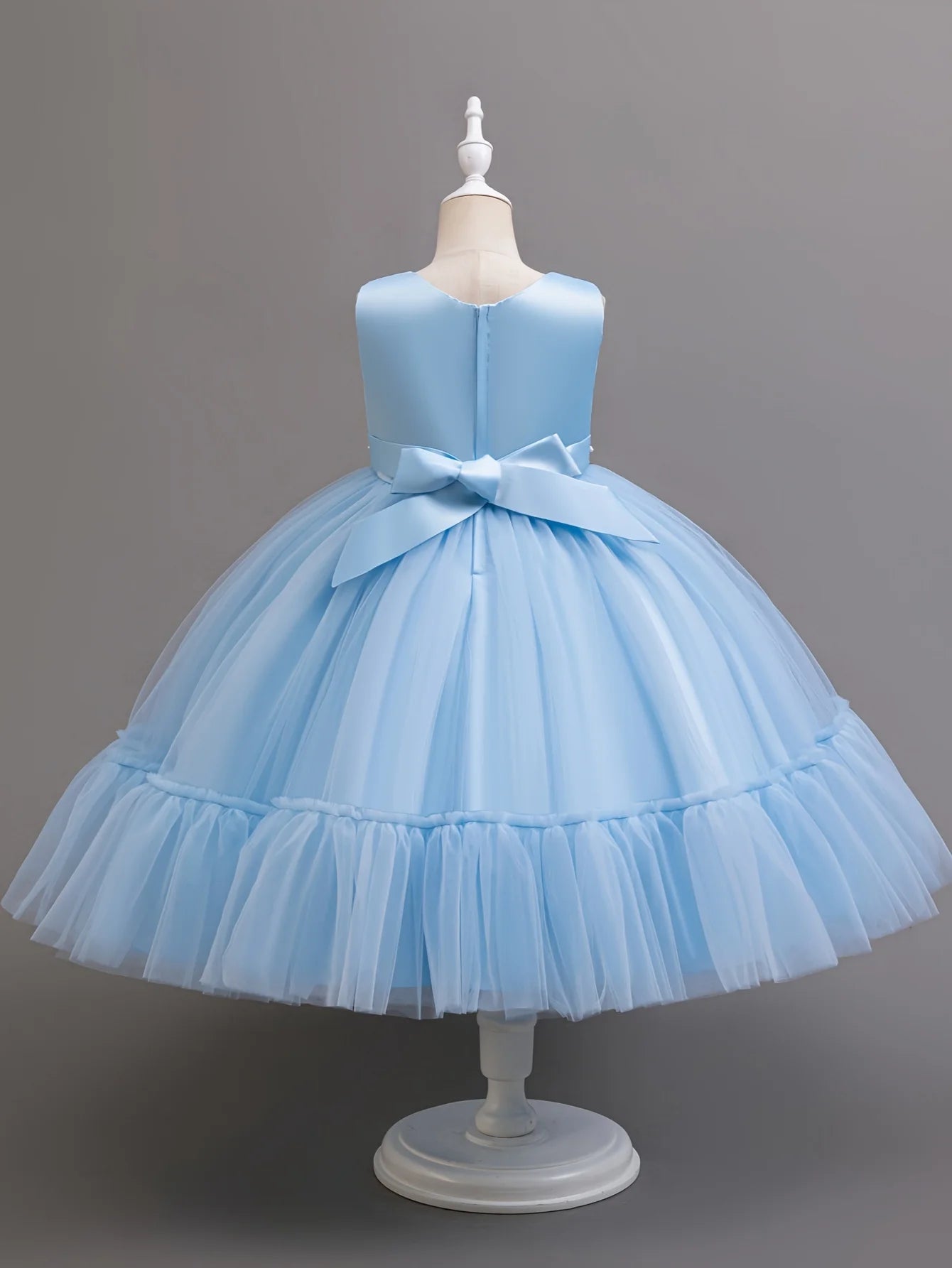 NONECN Girls Dress Set Floral Lace Coat Outfit for Princess