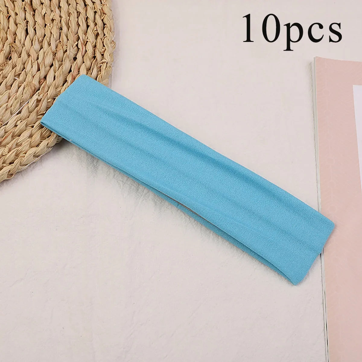 Elastic Hair Bands for Women Solid Color Set of 10 Hair Accessories