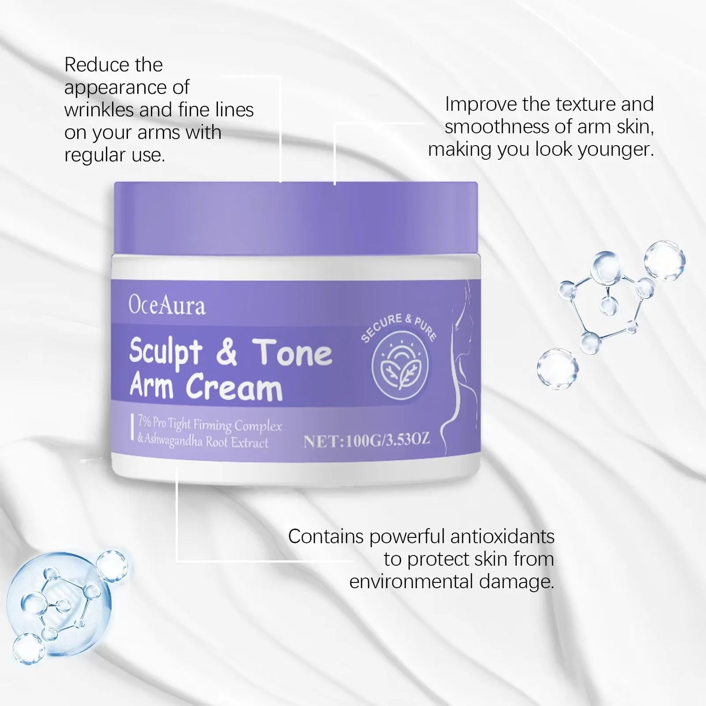 OceAura Sculpt And Tone Arm Firming Cream With Vitamin C