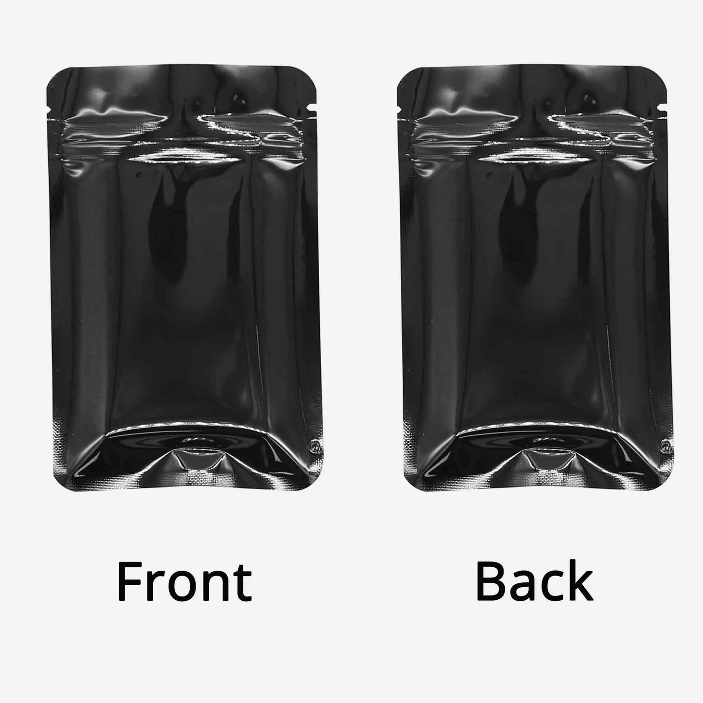 VoluPack Flat Glossy Aluminum Foil Ziplock Mylar Pouches