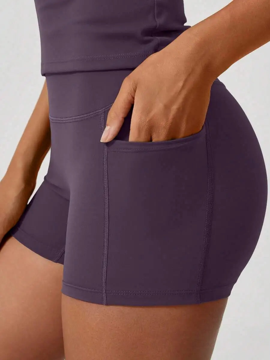 Women's Yoga Set High Waist Tummy Control Shorts For Training