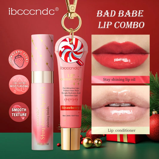 Lakerain Christmas Lip Oil And Lip Balm Set For Women