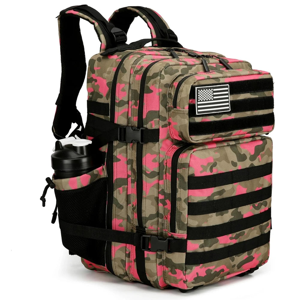 50L Men Tactical Assault Backpack Large Capacity Waterproof Outdoor Sports Travel Multi-Functional Rucksack