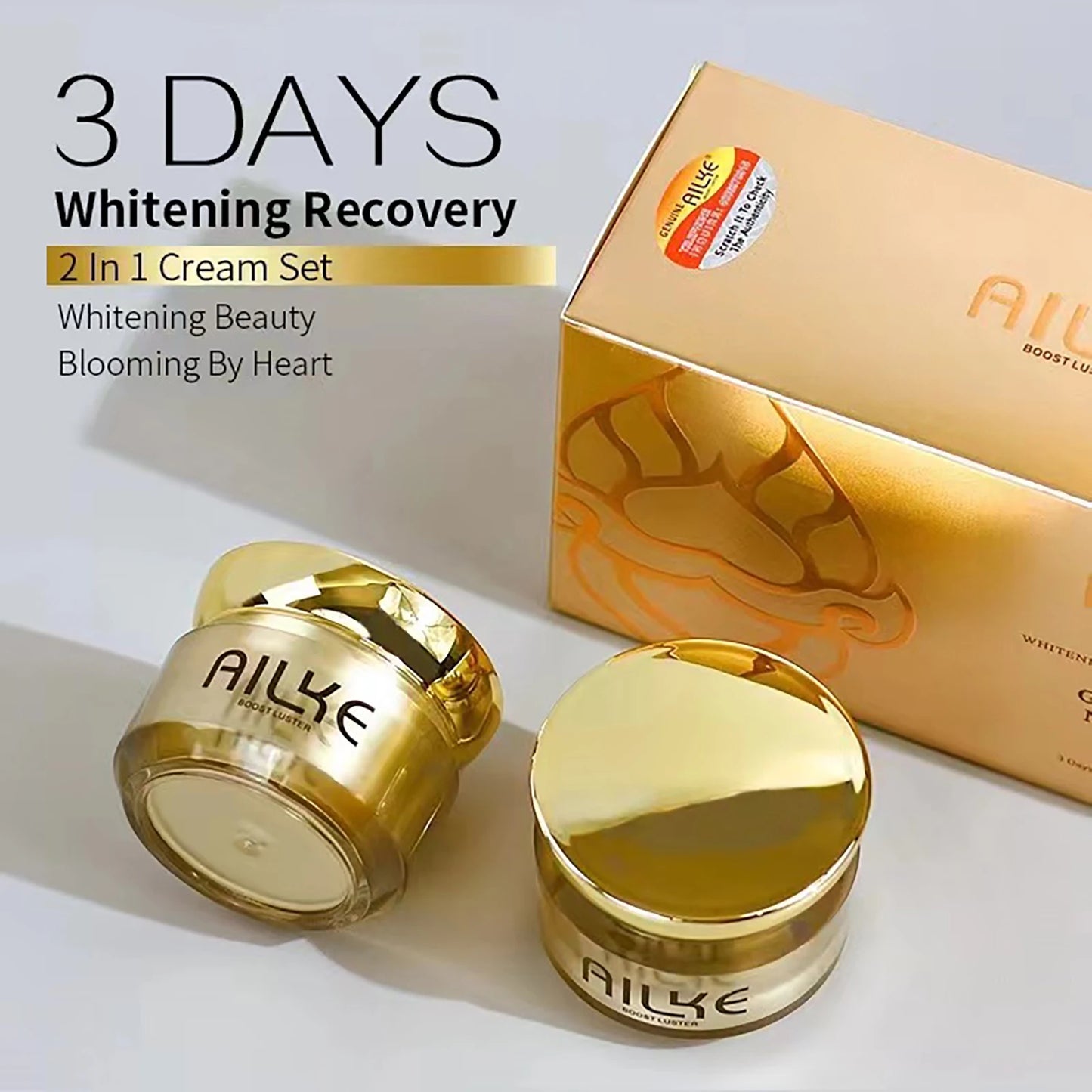 Whitening and Moisturizing Facial Cream, Naturally Brightens Skin Tone, Eliminates Dark Spots, With Nicotinamide Spf35+