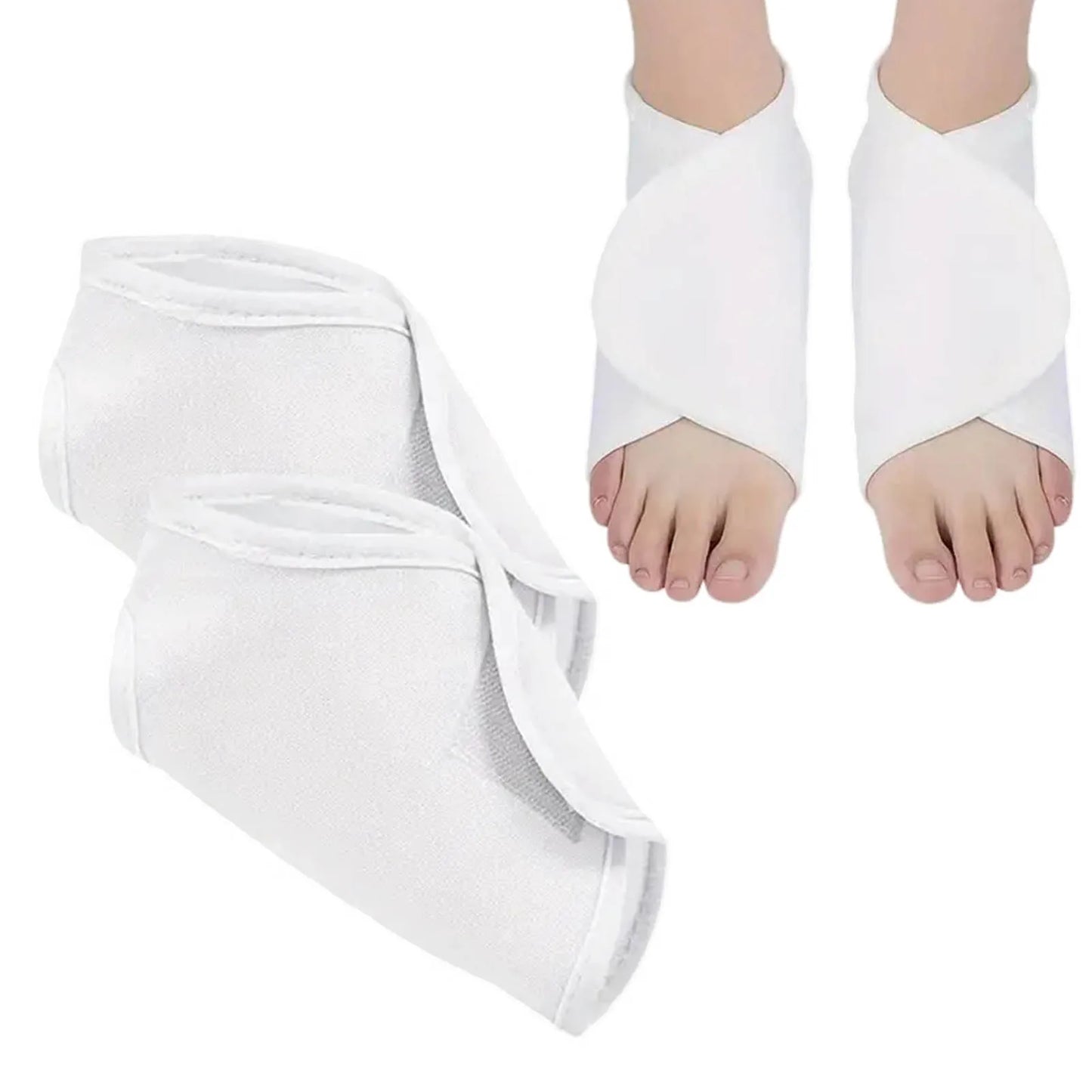 1 Pair Feet Castor Oil Pack Wrap Adjustable Breathable Ankle Wrap Relaxing Your Soles and Relieving Fatigue