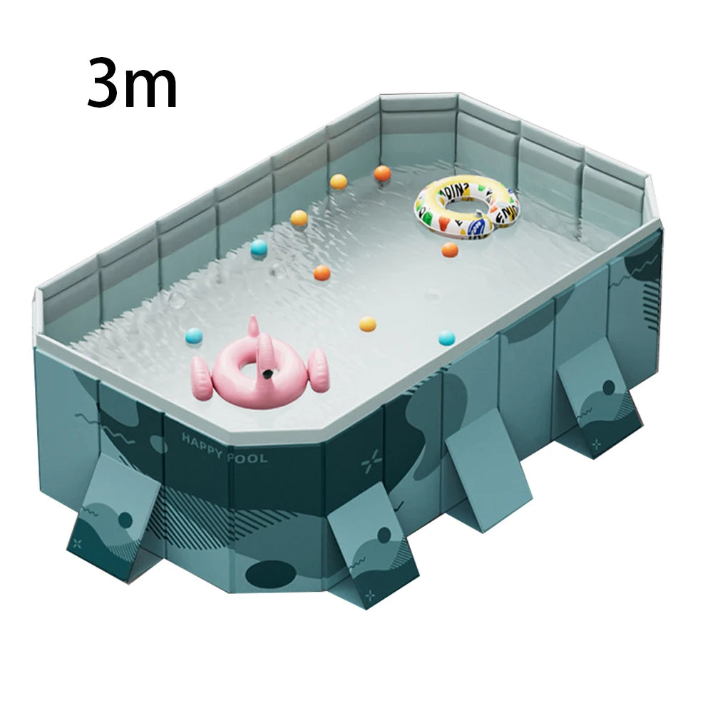 Foldable Outdoor Pool for Garden and Family Use NonInflatable