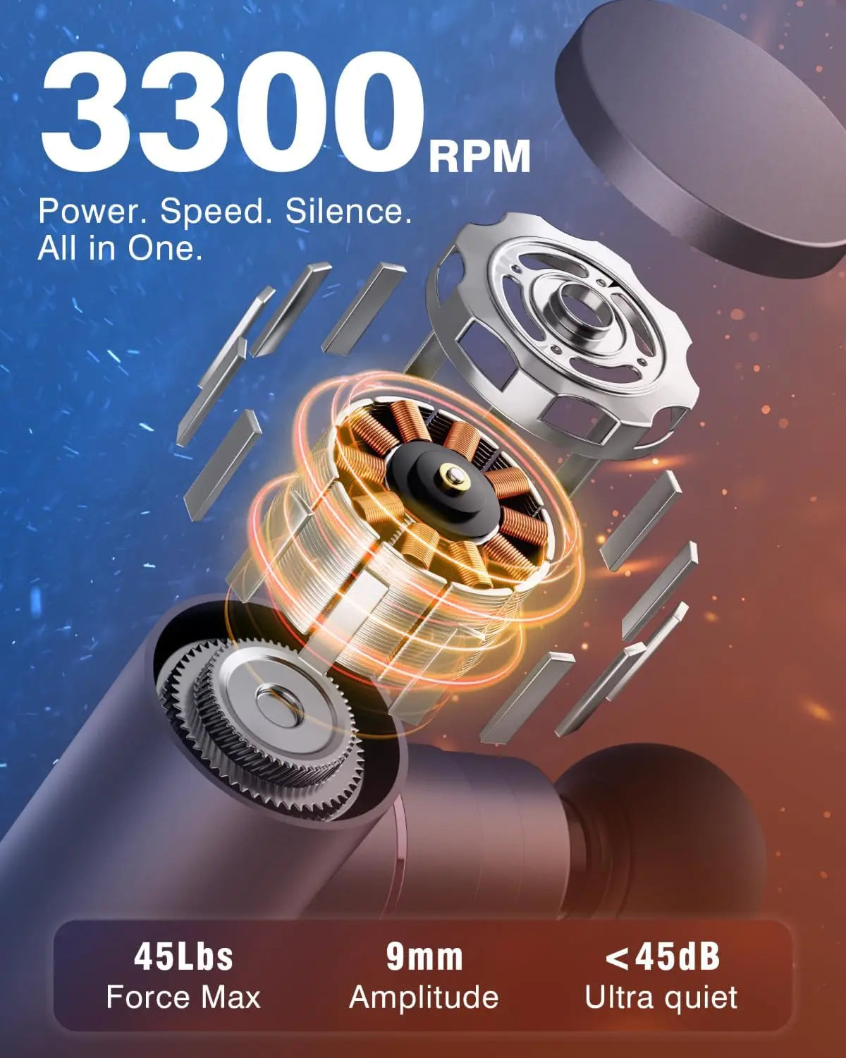 Heat Cold Therapy Massage Gun for Deep Tissue Recovery