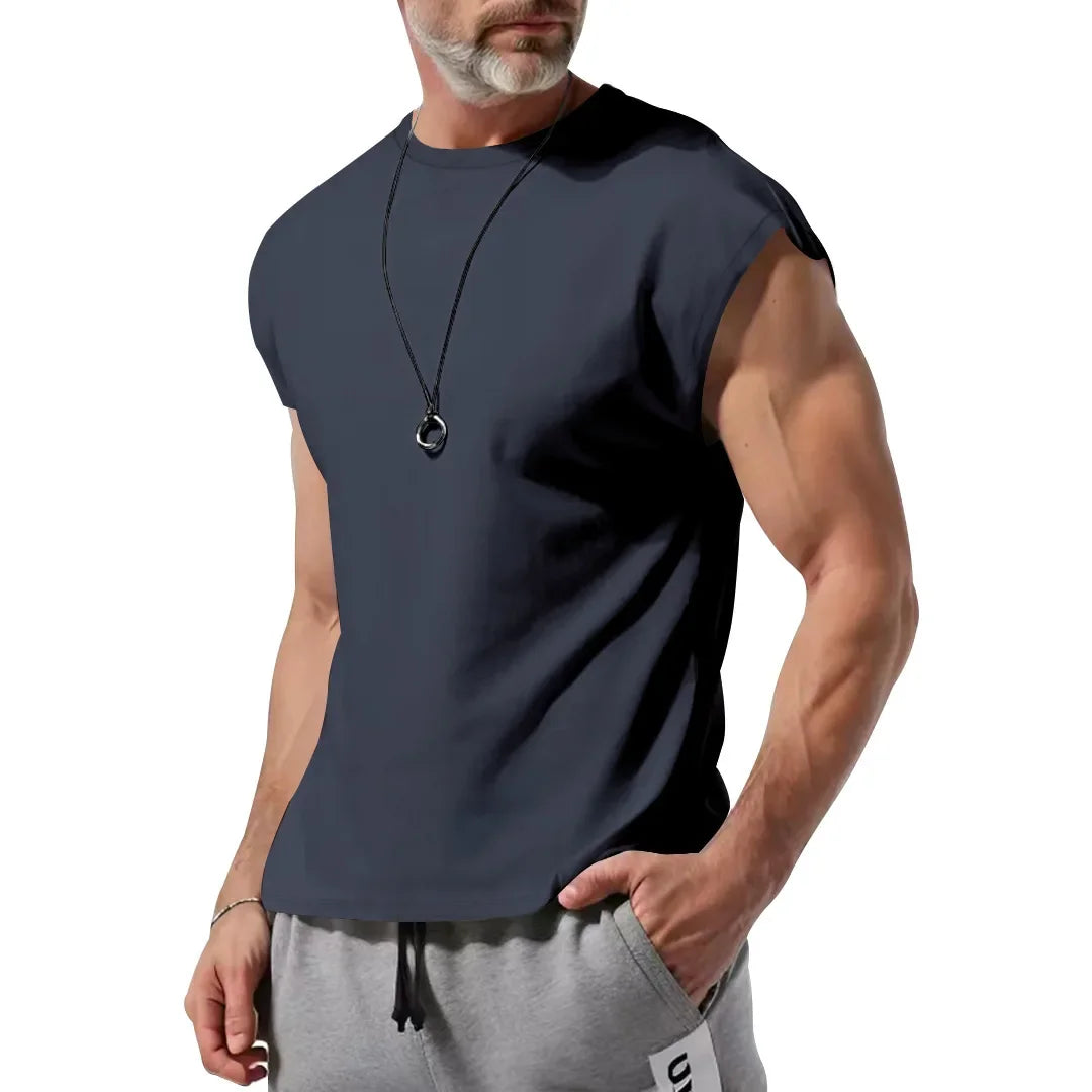 Amazon cross-border men's clothing summer new sleeveless t-shirt youth casual loose thin vest men