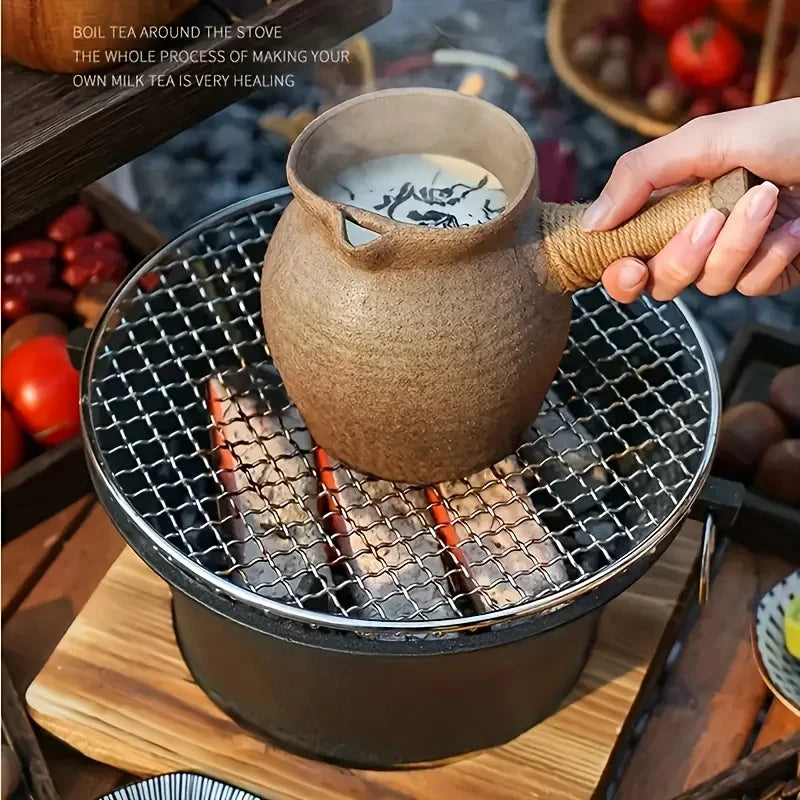KL1 Cast Iron Oven Fireplace Charcoal And Alcohol Stove Outdoors