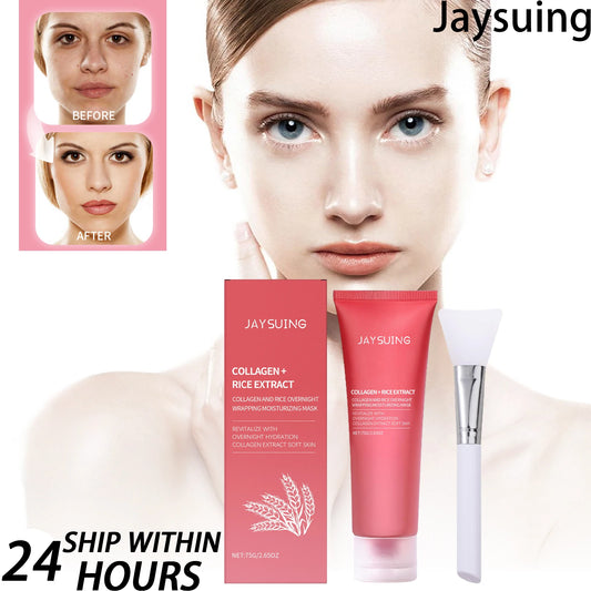 Jaysuing Rice Moisturizing Peel Off Mask Hydrating Anti Wrinkle Brightening