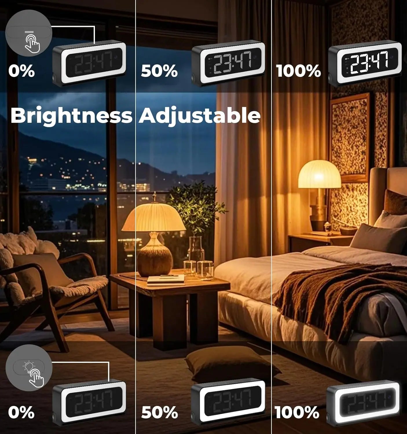 WESECUU Clock Camera 2K Security Camera With 5G WiFi Nanny Cam