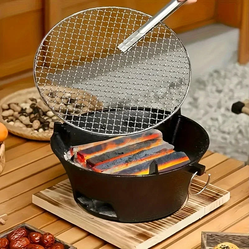 KL1 Cast Iron Oven Fireplace Charcoal And Alcohol Stove Outdoors