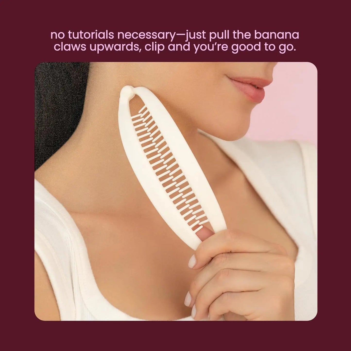 Volumizing Banana Hair Clip For Medium To Thick Hair Set Of 2
