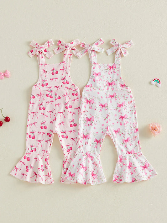 Infant Girls Romper Sleeveless Playsuit With Adjustable Straps