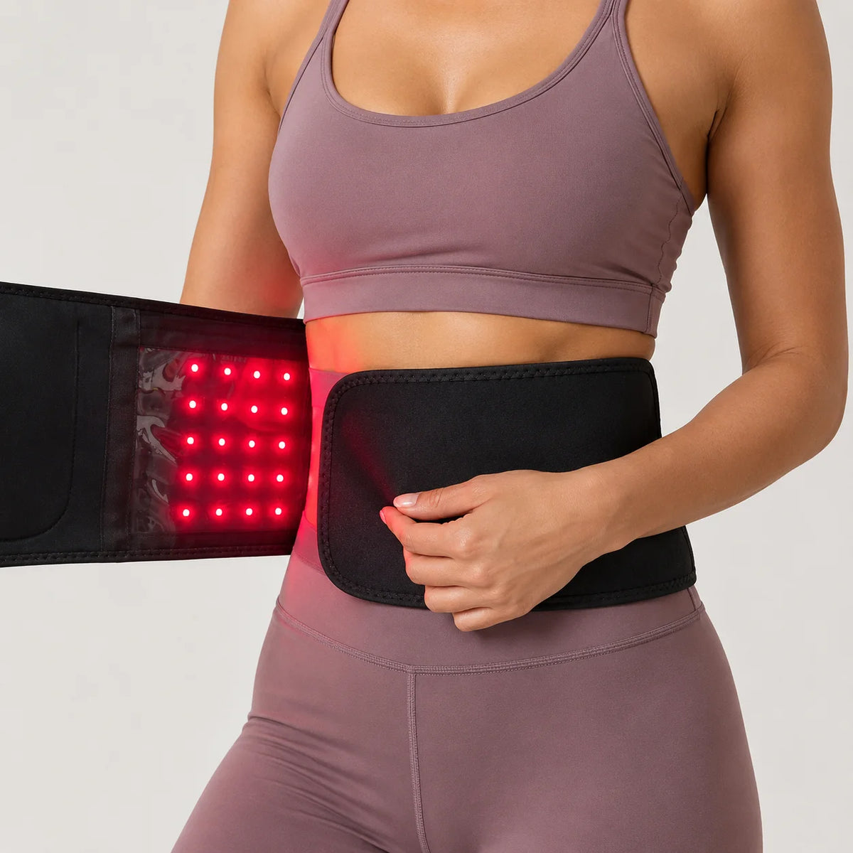 Red Light Belt 660nm 850nm Near Infrared Light Therapy Wrap for Body, Relaxing Muscle, Inflammation, Improve Circulation