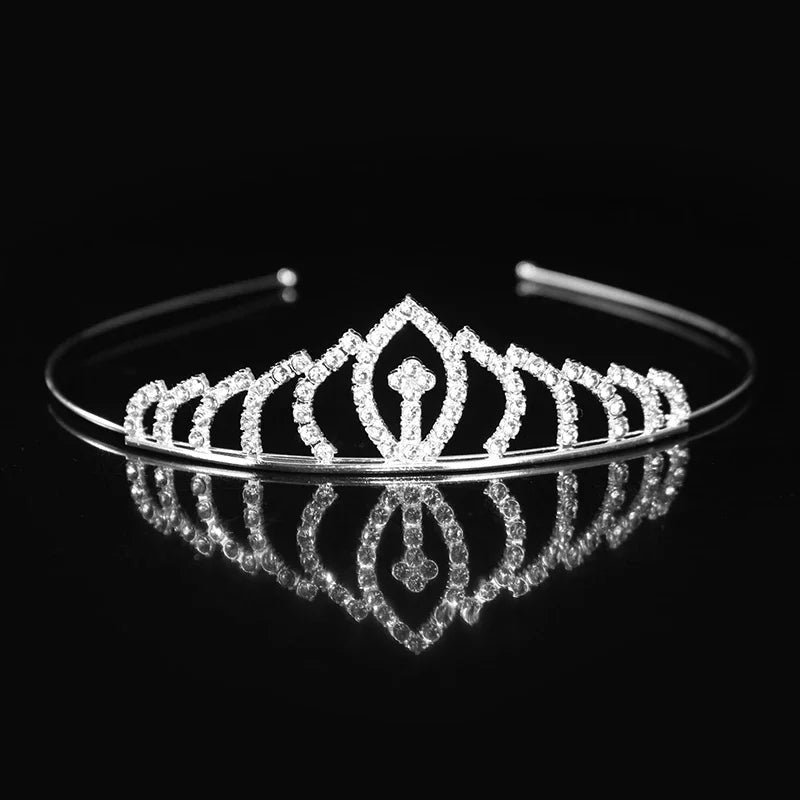 Crystal Princess Tiara Headband Bridal Wedding Party Hair Accessory