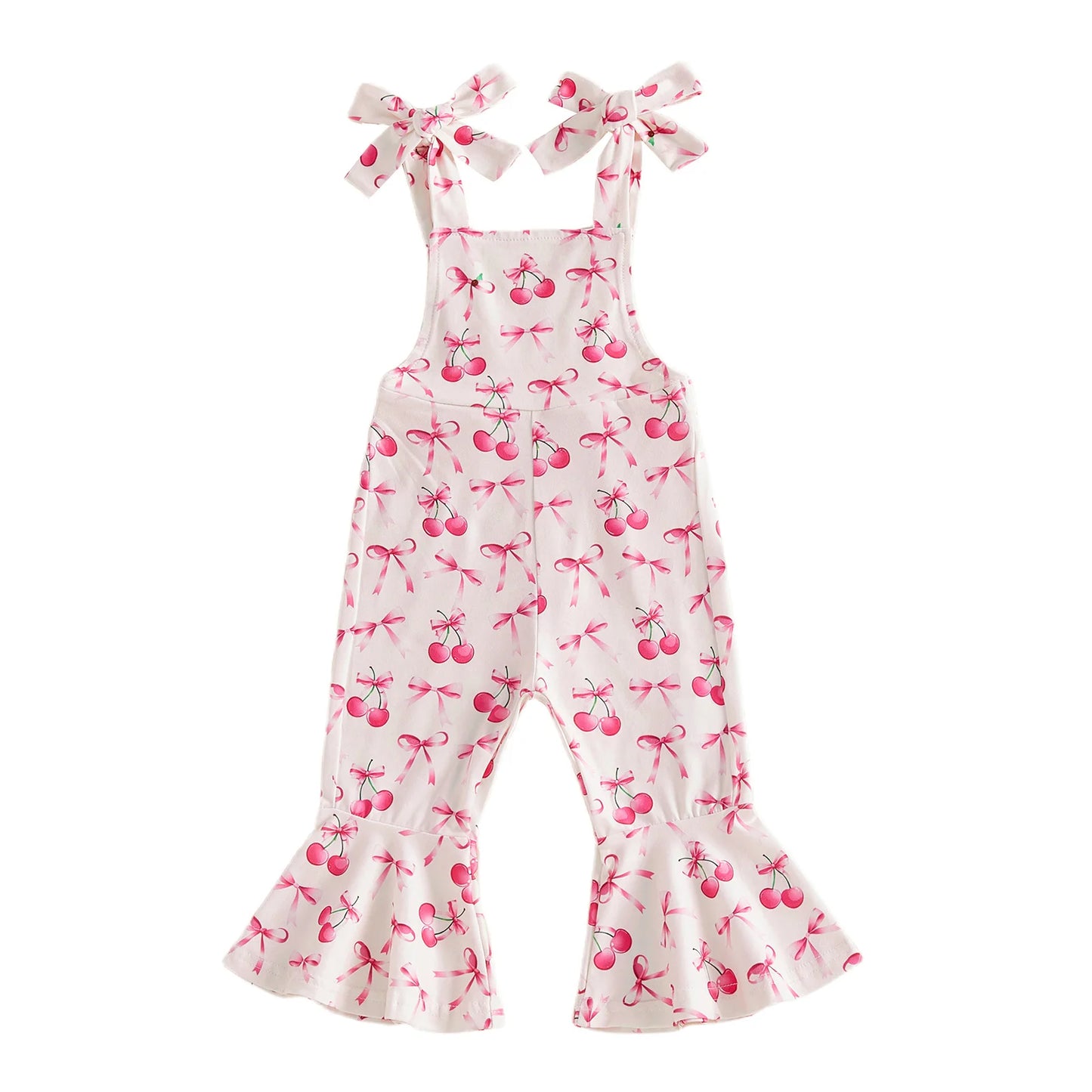 Infant Girls Romper Sleeveless Playsuit With Adjustable Straps